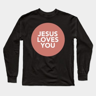 jesus loves you (cherry) Long Sleeve T-Shirt